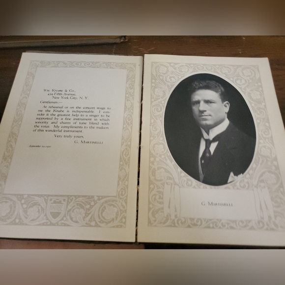 Eminent Musicians, 1924 Advertisement Booklet From Wm. Knabe & Co. - Picture 9 of 12